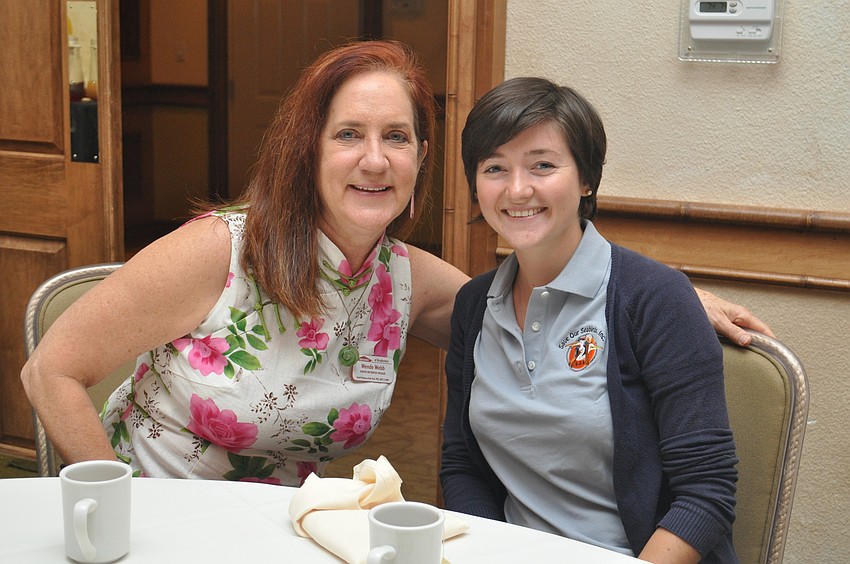 Wende Webb with Servpro Bradenton and Kit Bond with Save Our Seabirds