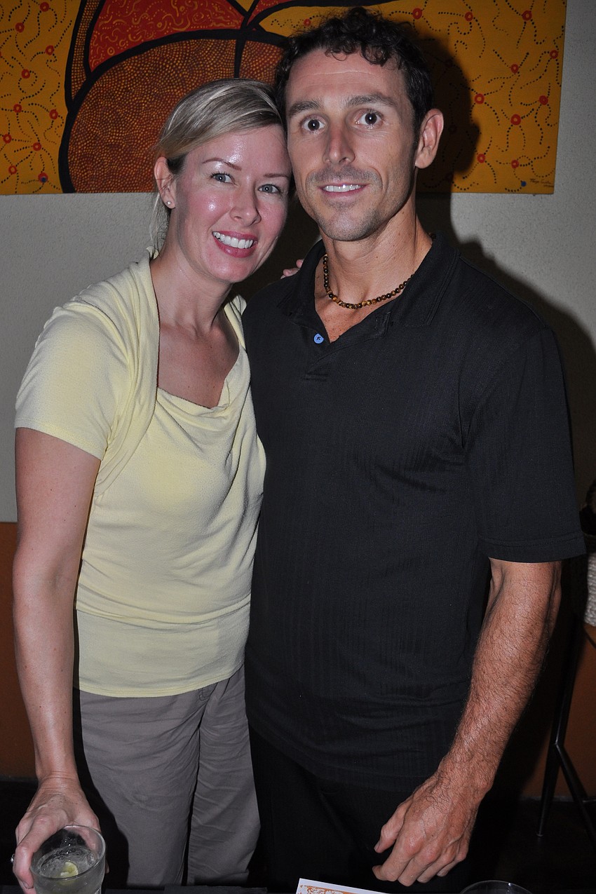 Priscilla Marshall and Nathan Blythe enjoyed time together.