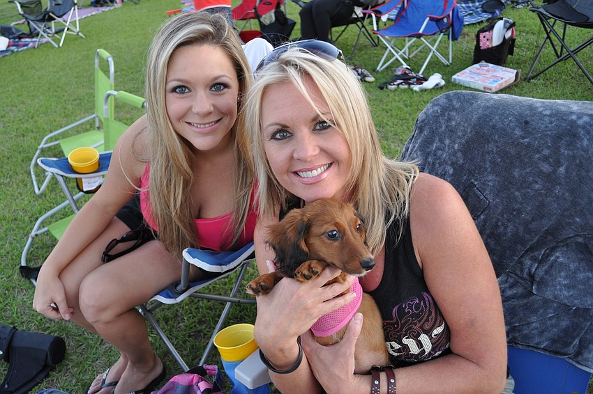 Shannon Maley and Tammy Parry with Bella