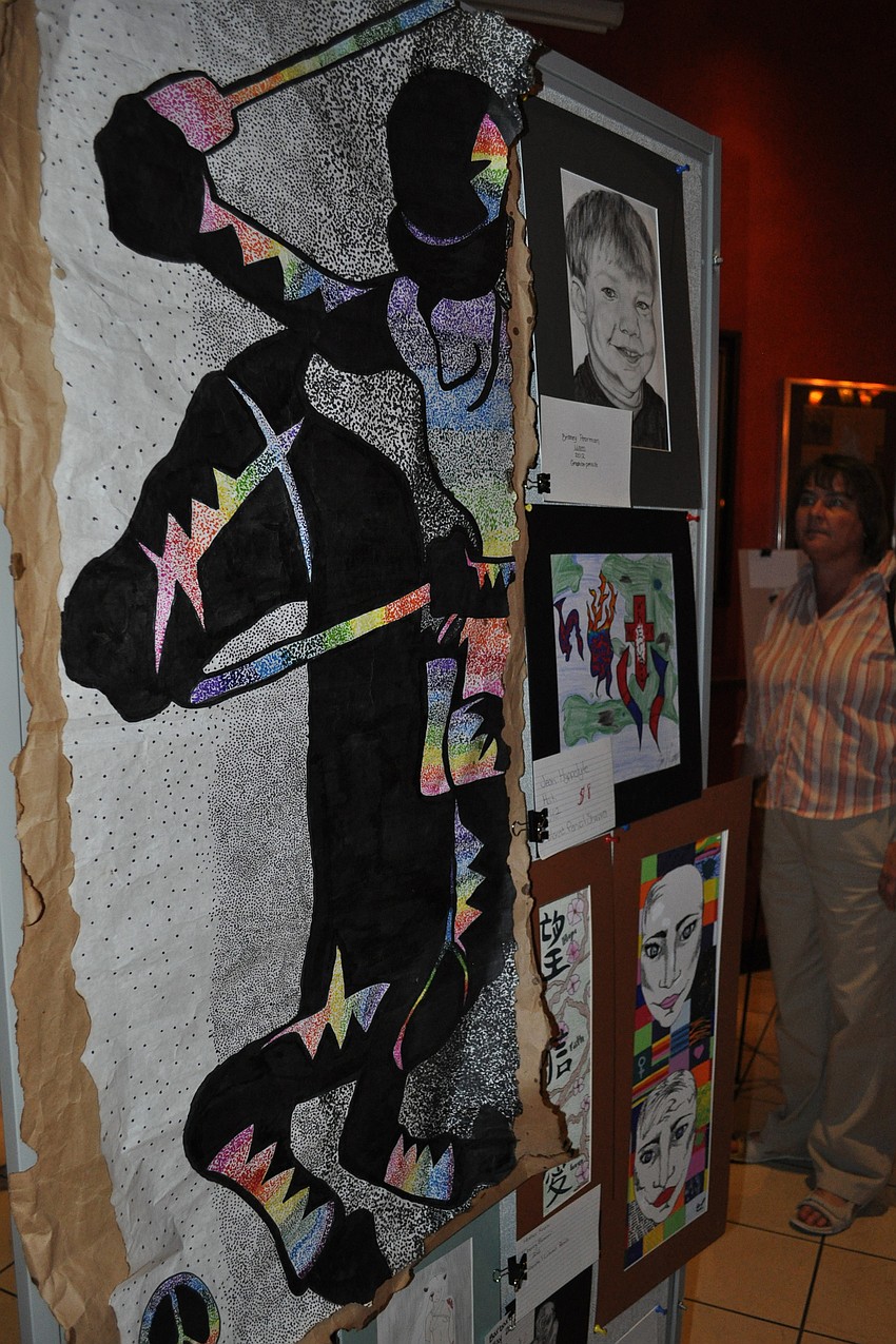 Students worked in a variety of mediums for the show.