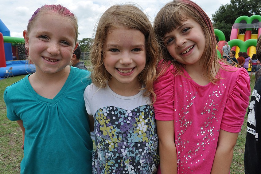 Kayla Cinelli, Kelsey Wilson and Alyssa Litwin loved the wave-themed slide most.