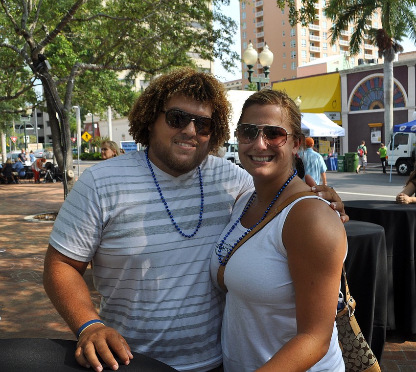 Cory Johnson and Betsy Strickland