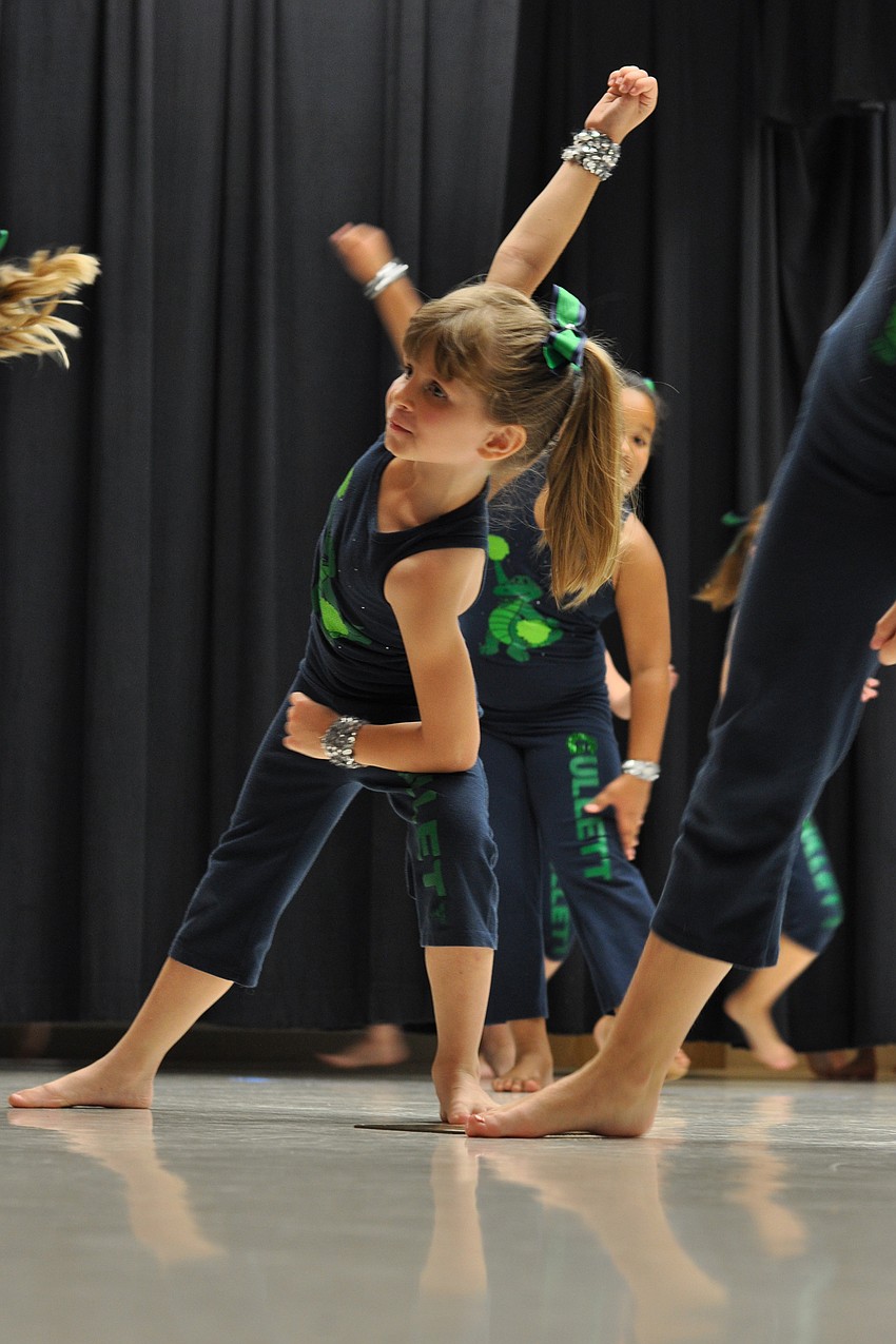Sophia Lanni, a student at Gullett Elementary, had fun performing.