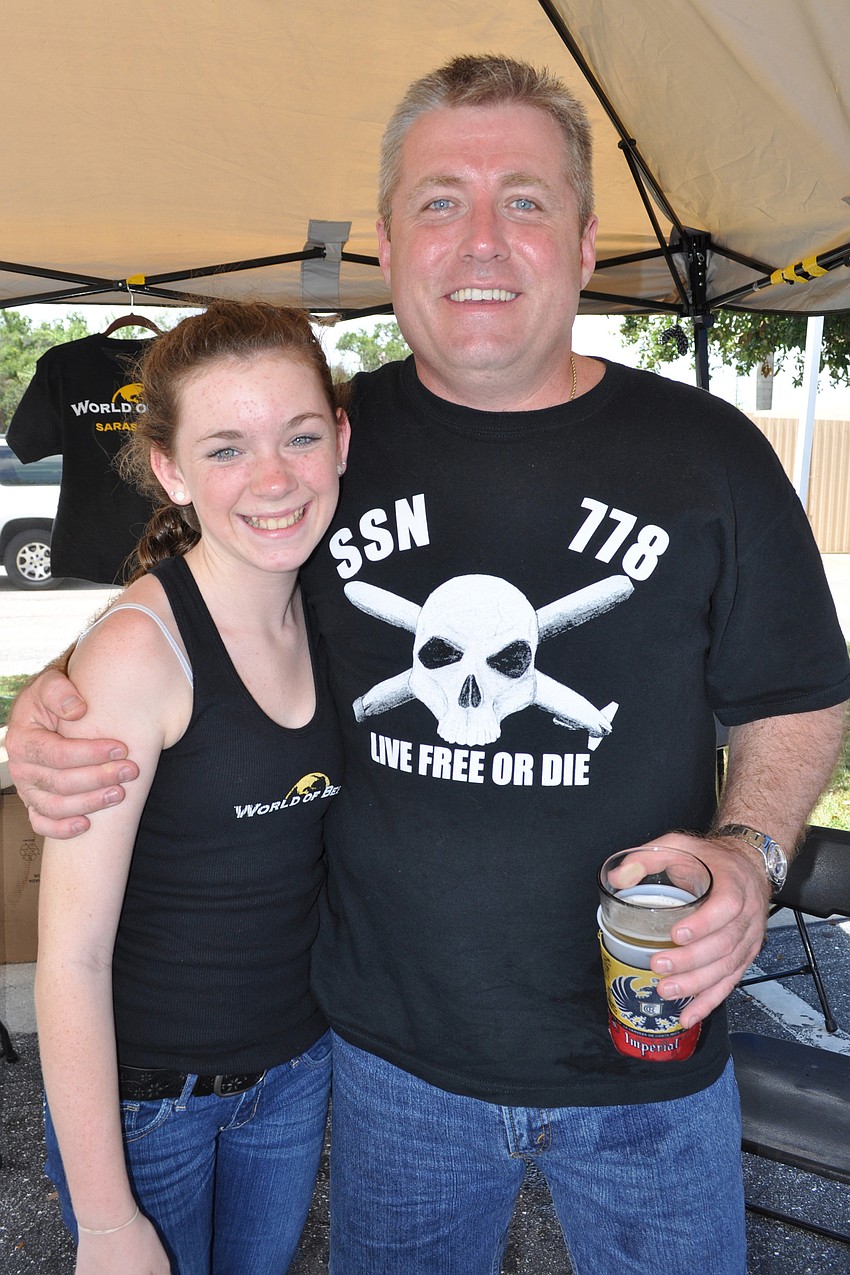 Lauren Lambert spent time with family friend Matt LoPiano who flew in just for the event.