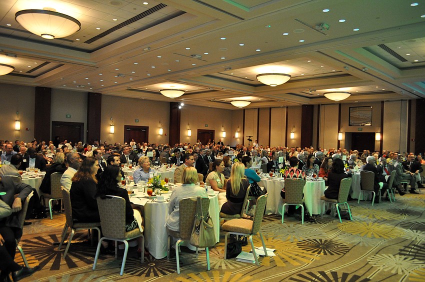 Attendees filled the conference room at the Hyatt Regency.