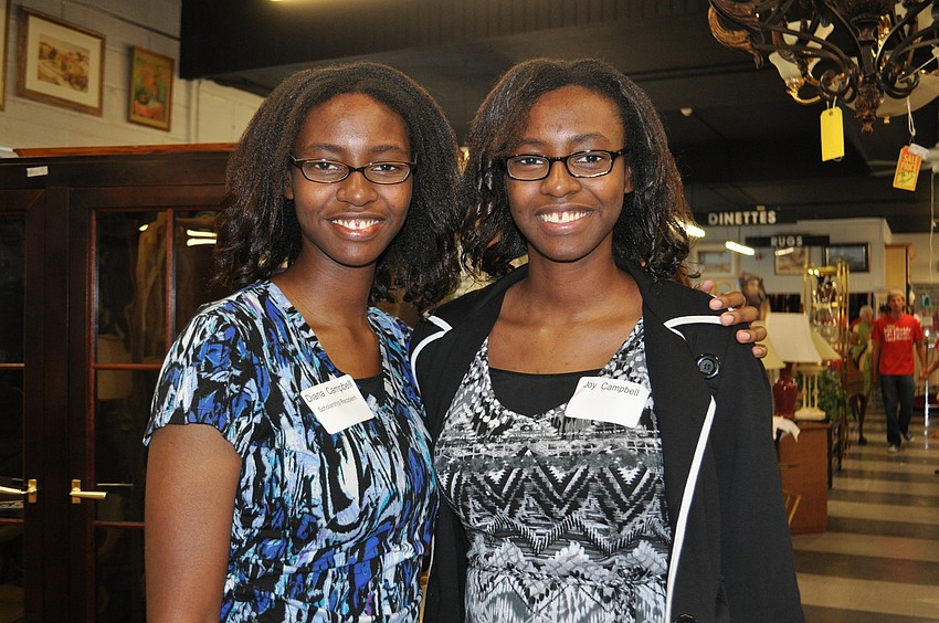 Twin sisters Diana and Joy Campbell. Diana is a college scholarship recipient that will attend her final year at Stanford University studying theatre with a music minor.