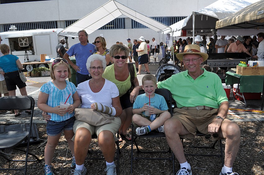 Emily Layman, Susan Murray, Joy Layman, Caleb Layman and Bill Murray