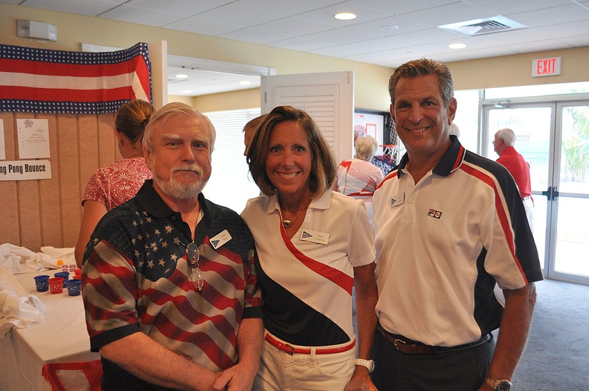 Dick Hoey with Barb and Bob Chalson