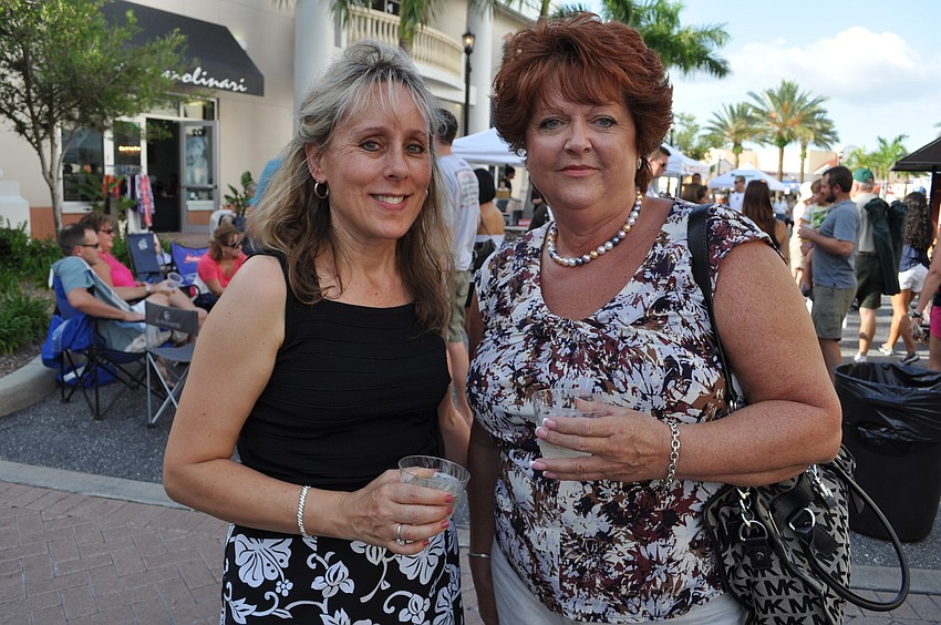 East County residents Debbie Sporer and Shiela Ford love Music on Main concerts.