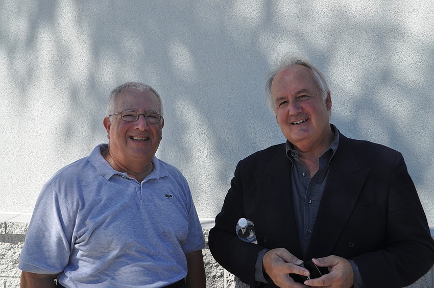Terry Gans and Longboat Key, Lido Key, St. Armands Key Chamber of Commerce President Tom Aposporos