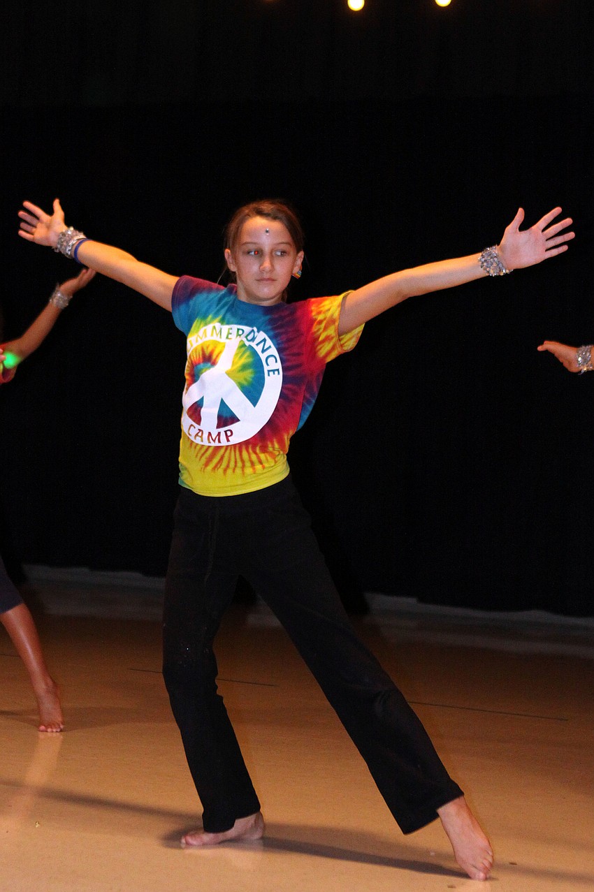 Hayley Tisone, 12, dancing to the song â€œA thousand yearsâ€.