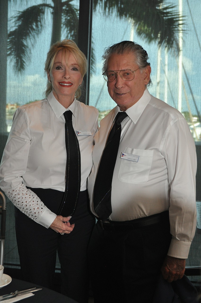 Wanda and Harold Libby had matching ties for the event