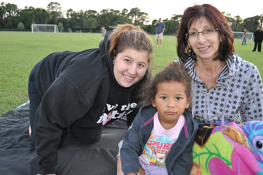 Ashley, Makala and Rebecca Lowe watched the film together.
