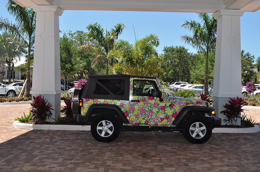 Lilly Pulitzer printed jeep