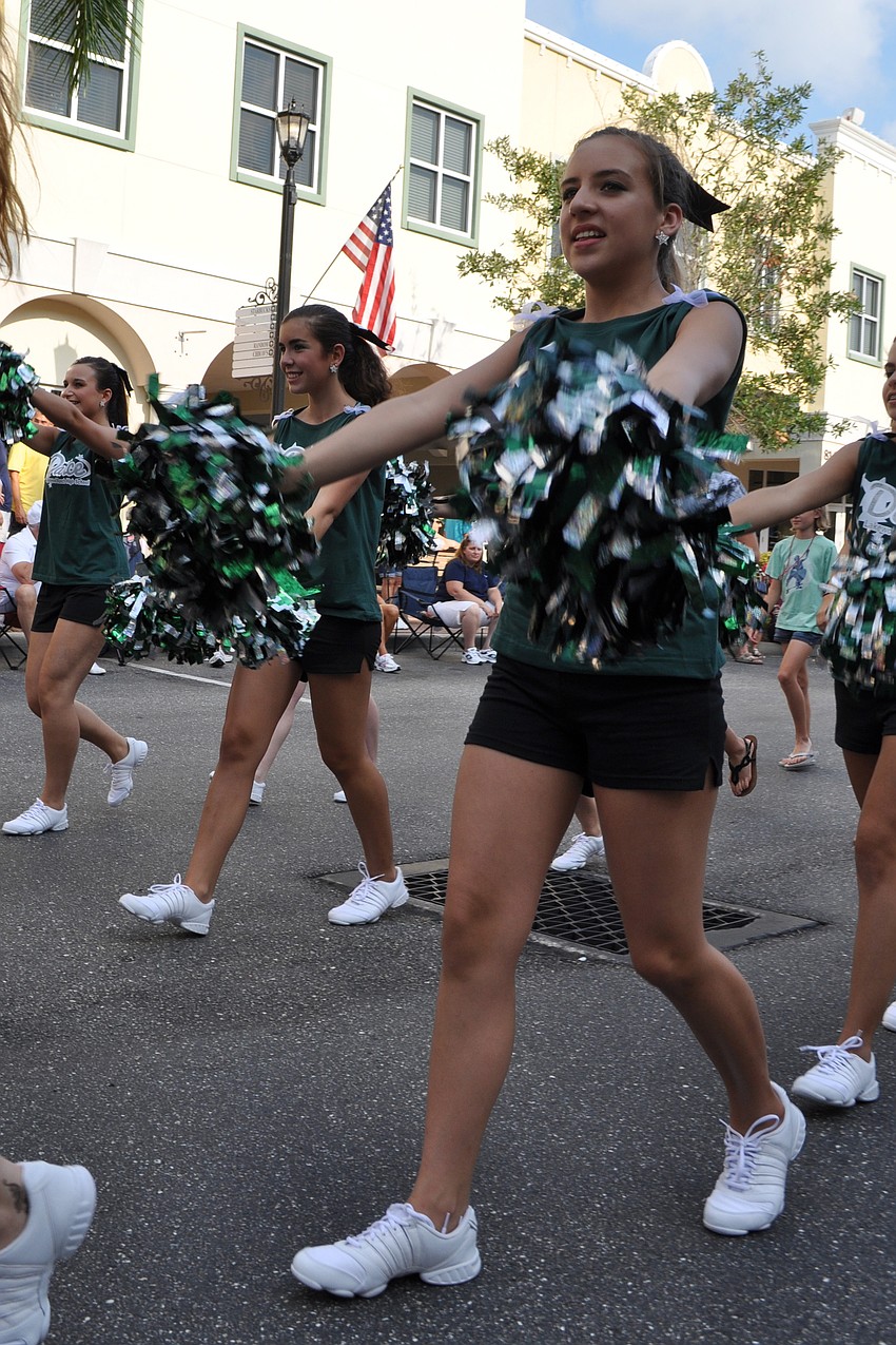 The Lakewood Ranch High School dance team performed for the crowd.