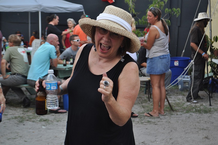 Susan Hicks dances to the blues