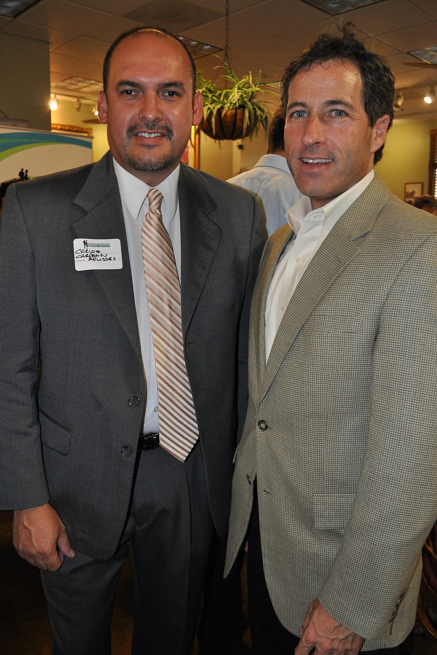 Carlos Cardenas, of Cardenas Advisors, with Ted Berg, of Oasis Outsourcing