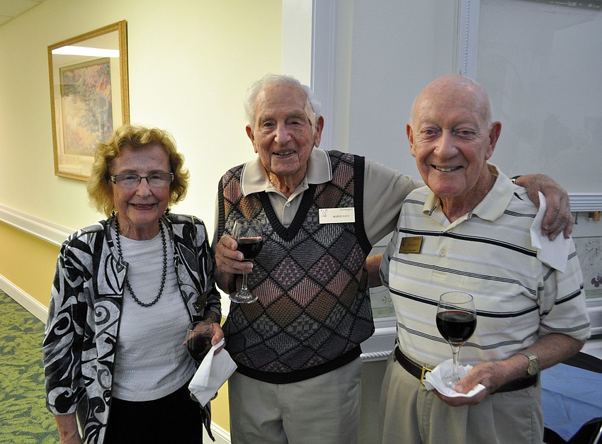 Margaret Heiges, Dr. Morris Katz and John DeSanto