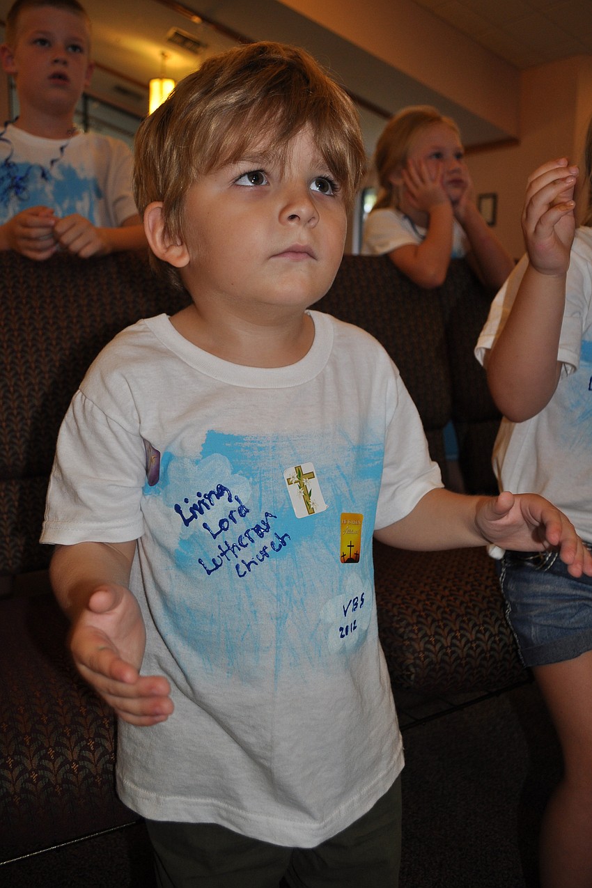 Jack Rigoli, 4, proved to have perfect rhythm.