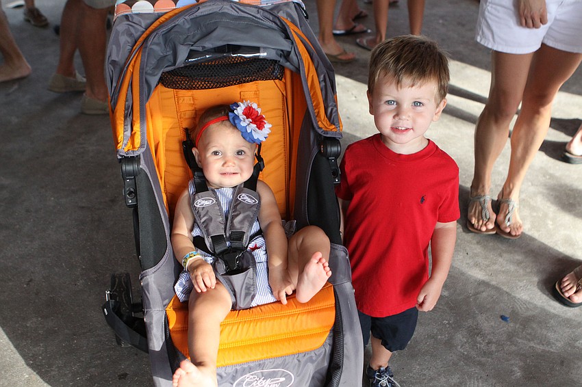 Jessie Ochsendorf, 1, and Trent Conley, 2