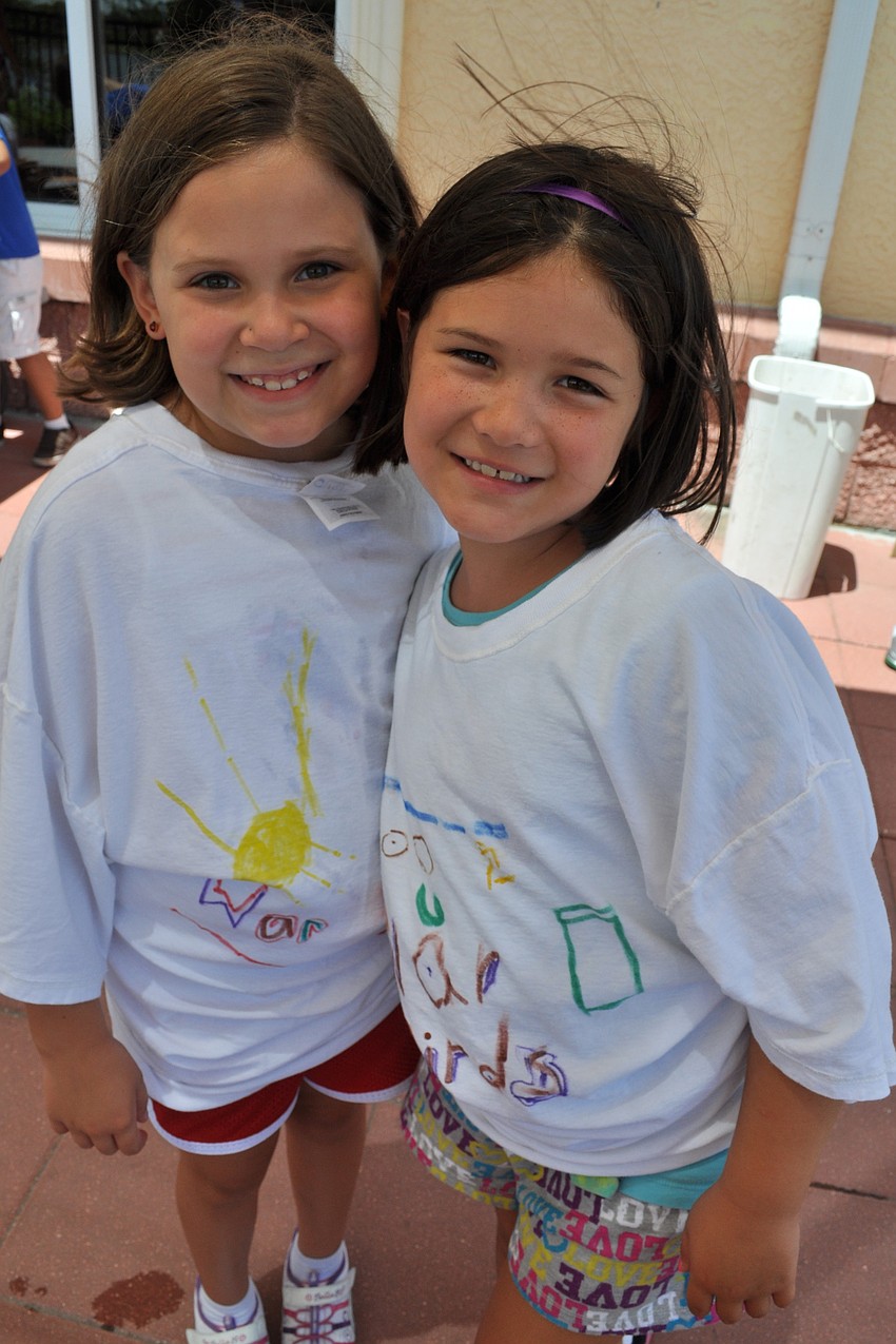 Ariel Schreiber and Reagan Baker are both 7 years old.