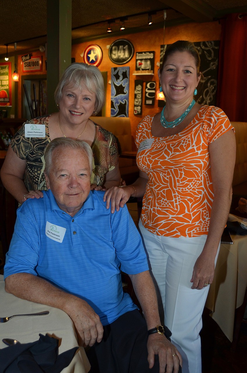Bob and Eileen Parkinson of Trident Communications with Aimee Holmes of Viamedia