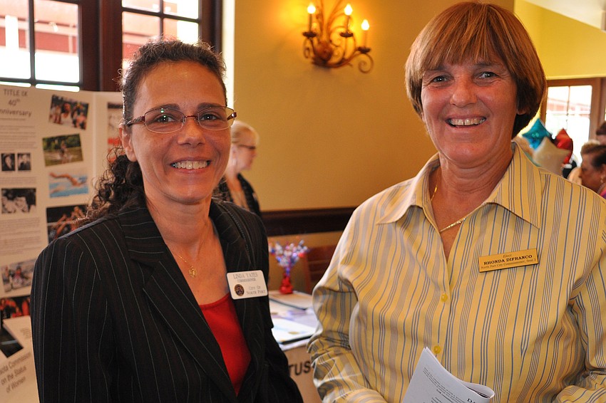 North Port City Commissioner Linda Yates with Rhonda Difranco