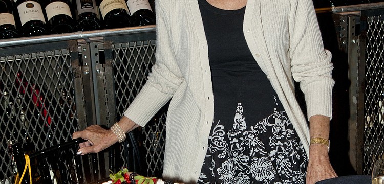 Renee Sheade and her birthday cake