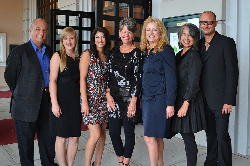 The team from show sponsor Saks Fifth Avenue:Rick Rowe, Reba Evans, Christina Sadler, Sally Schule, Miqui Lora, Paula Weisman, Robert Roubideaux