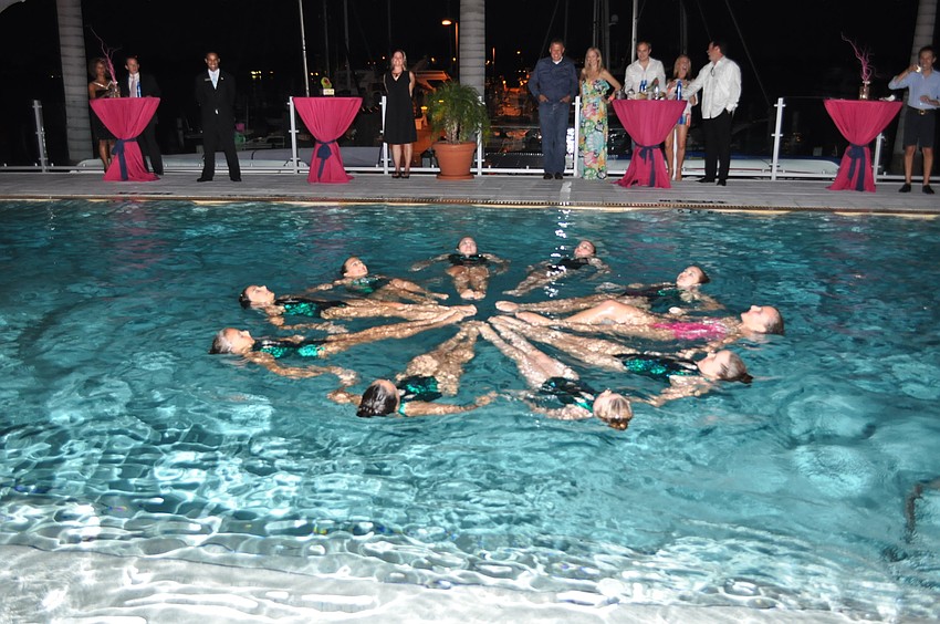 SASSY swimmers performed a synchronized swimming routine for guests.