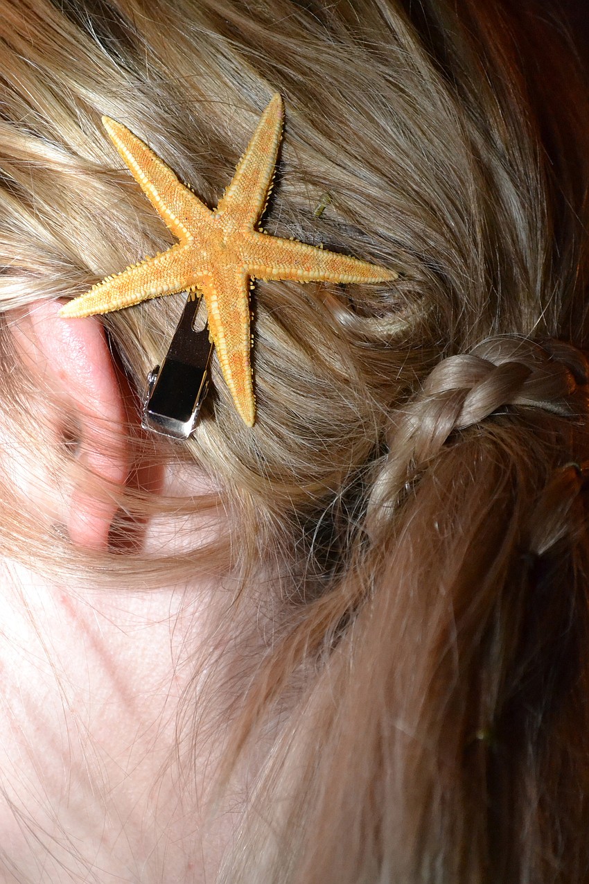 Whitney Prewittâ€™s homemade starfish clip