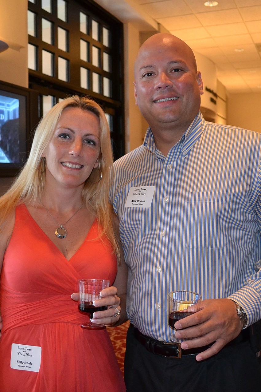 Kelly Steele and Alex Rivera from first-time sponsor Tamaya Wines