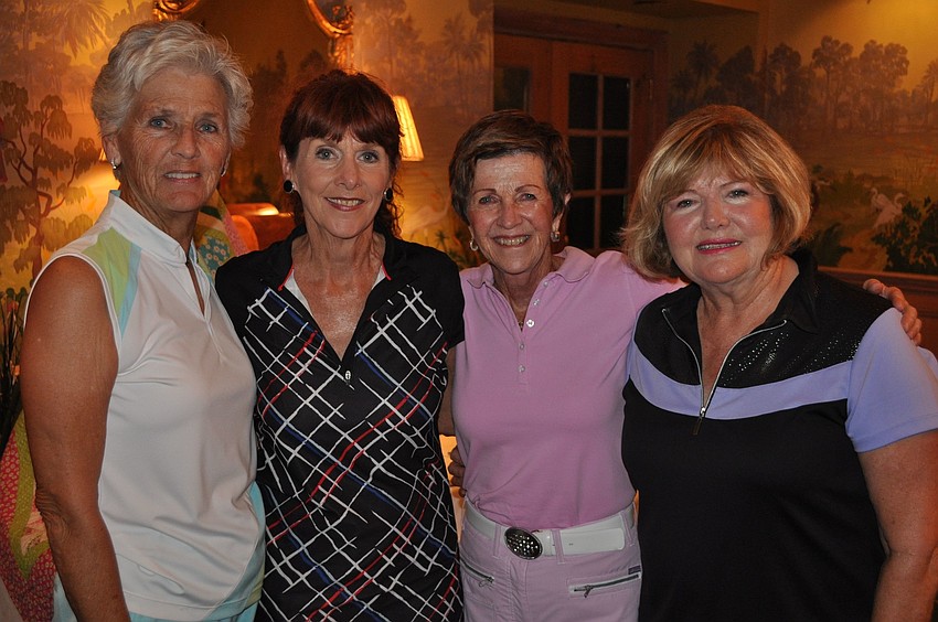 Nancy Huber, Chris Deeds, Linda Ward and Gayle Borthwick cam in first place for low gross with a score of 59.