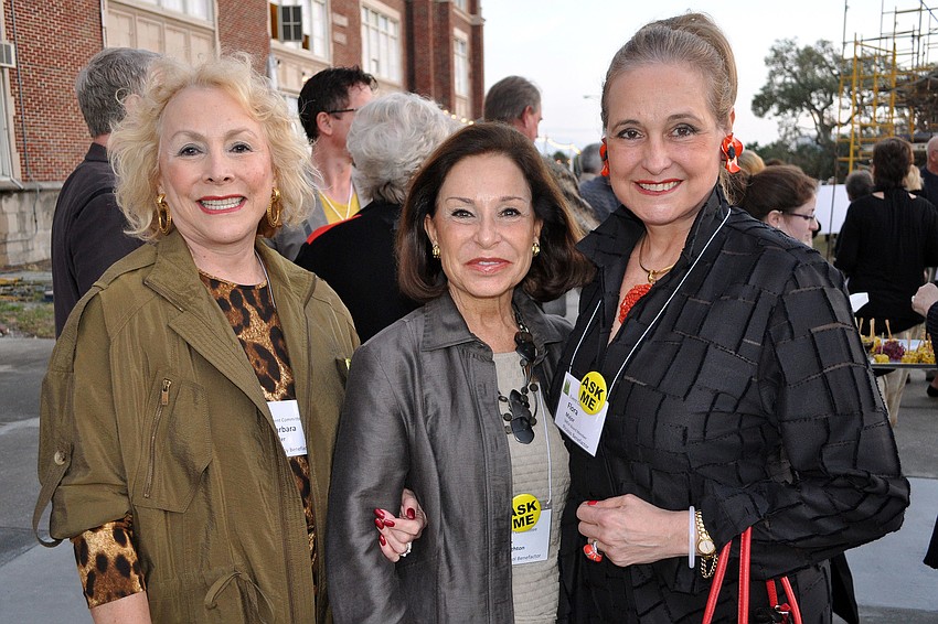 Barbara Miller, B.J. Creighton and Flora Major