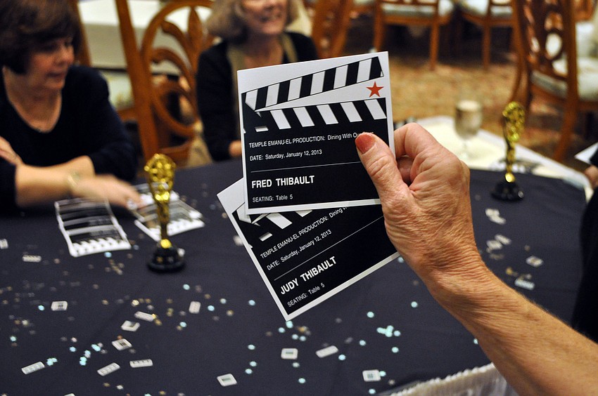 The tickets for Temple Emanu-Elâ€™s Dining with the Stars event.