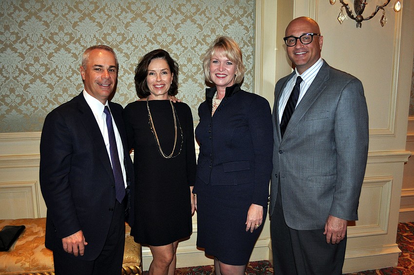 Jay and Holly Logan with Veronica Brady and Sean McHale