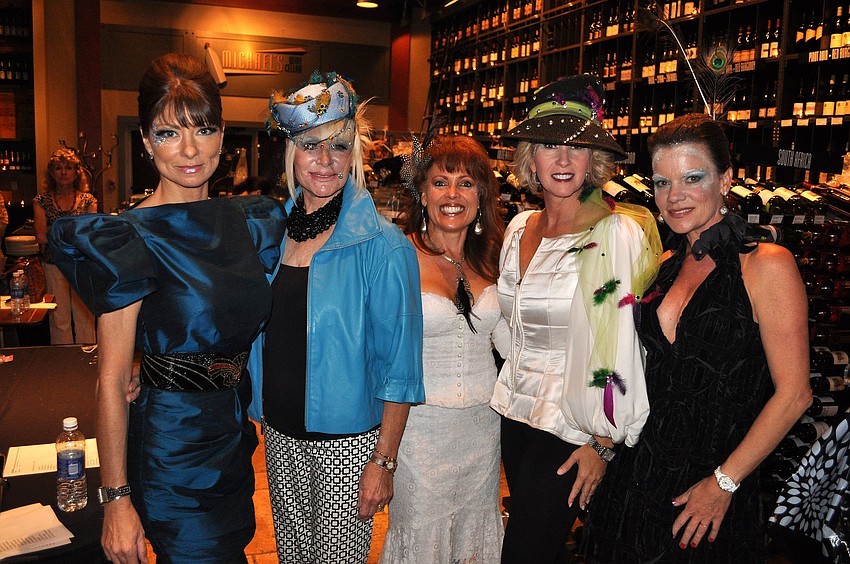Models Suzy Kalin, Jan Grzep, Melba Jimenez, Pamela Hill and Kim Niemann
