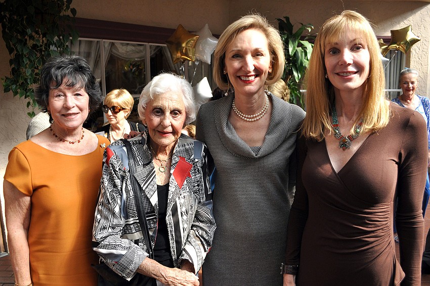 Linda Klein, Frankie Ross, honoree Judy Cahn and Jane Feidelman