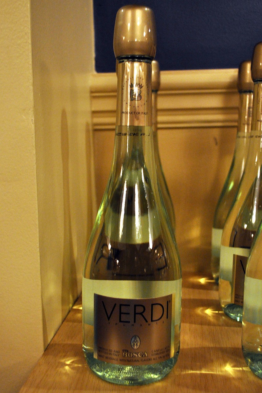 Verdi Spumante was served at the event.