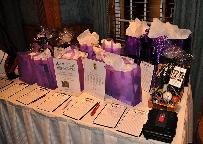 The silent auction table