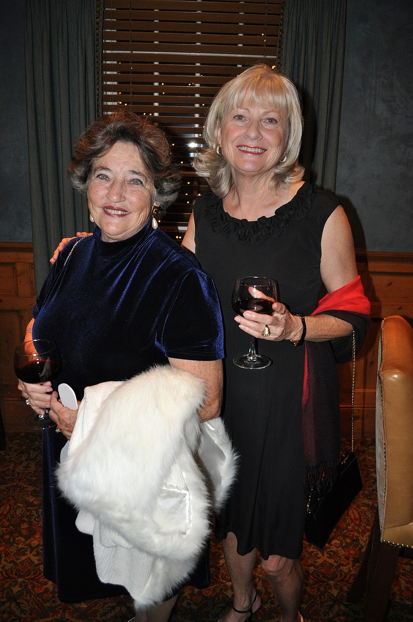 Pat Edwards and Susan Lanier, president of the board