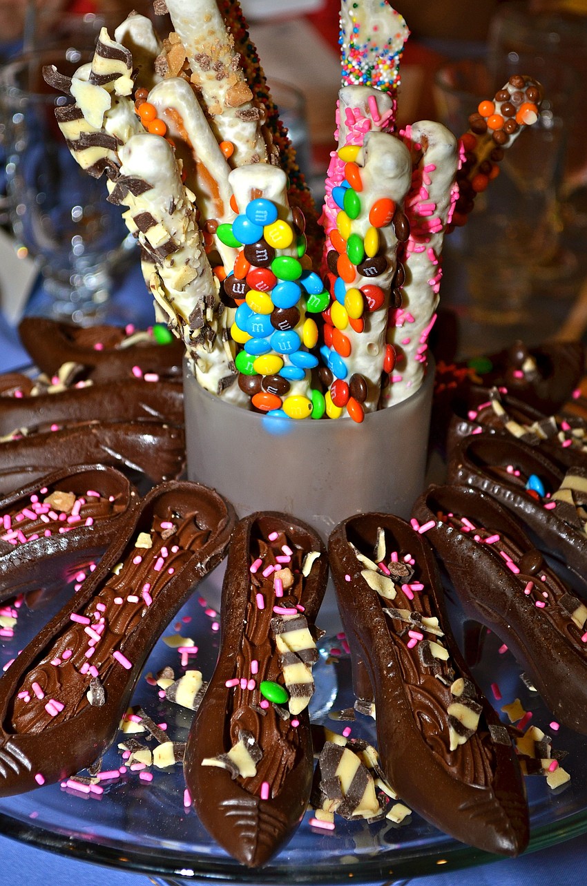 High heel centerpieces