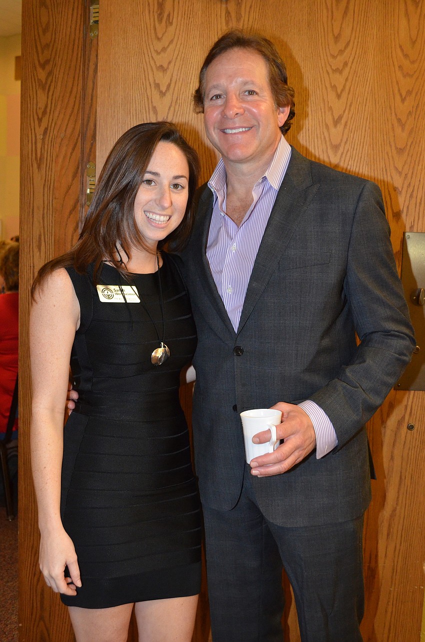 Sarah Wertheimer and guest speaker Steve Guttenberg