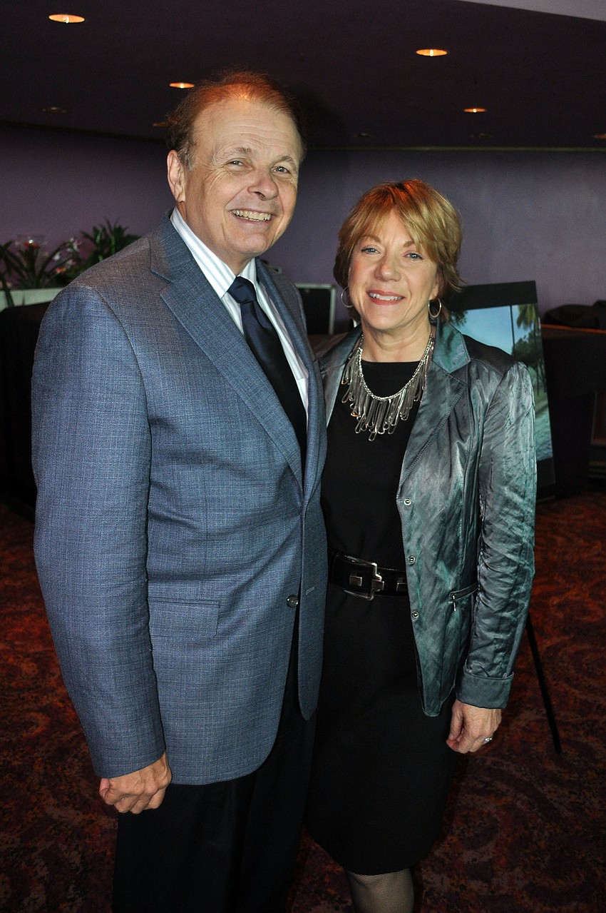 Larry Thompson, president of Ringling College of Art + Design, with his wife, Pat.