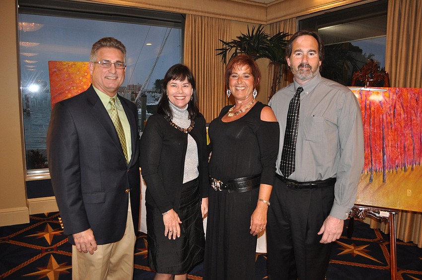 Brian and Deborah Druett with Regina and Bob Ross