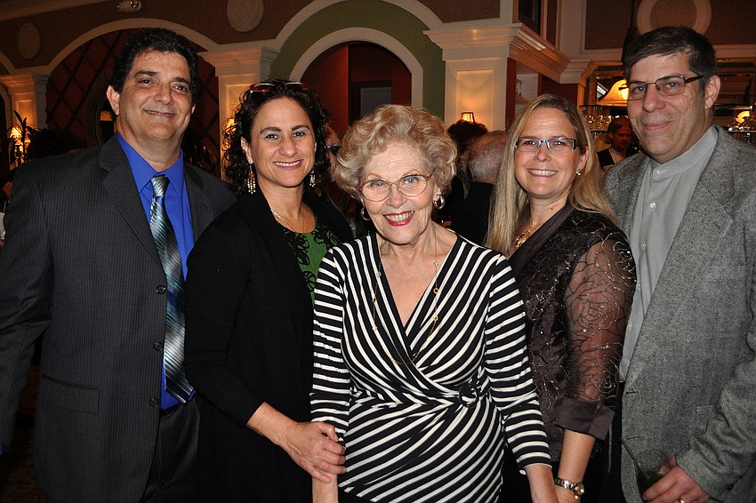 Steve and Amy Weinberger with honoree Eunice Cohen and Laura and Bruce Zelkin
