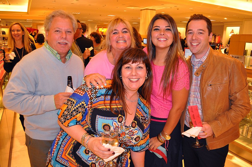 Keffie Lancaster jumps in with her friends Rich Rapisardi, Tracey Rapisardi, Mandi Rapisardi and Kevin McLean.