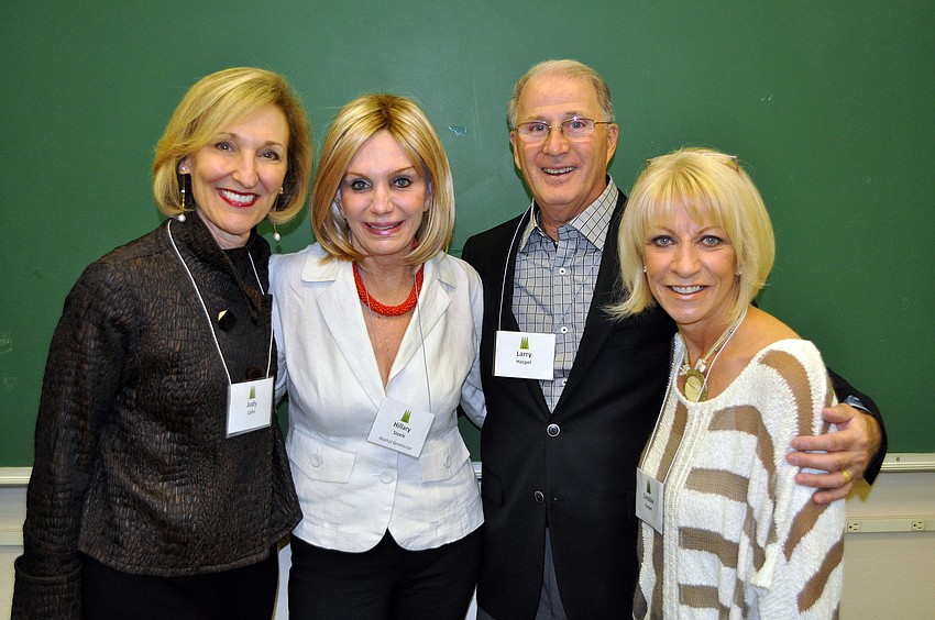 Judy Cahn, Hillary Steele with Larry and Debbie Haspel