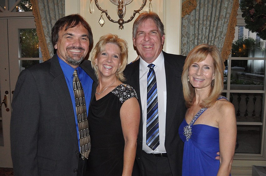 Mark and Sharon Schwalm with Bo and Pam Potter