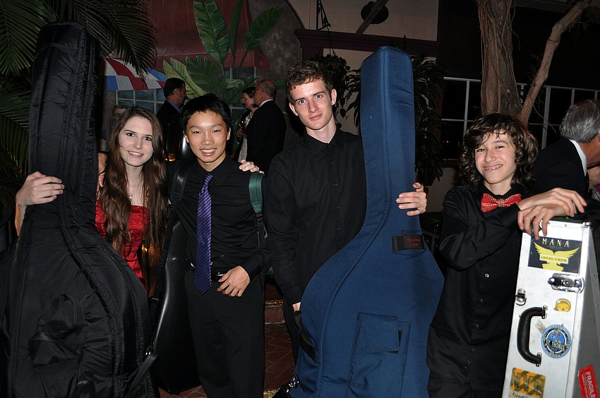 Brittany Conrad, 18, Leland Ko, 14, Carol Anderson, 18, and Sebastian Stoger, 13